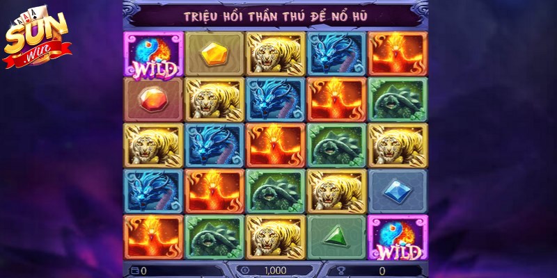 Bạn nên ghi nhớ các biểu tượng khi chơi nổ hũ tứ thần thú Sunwin 